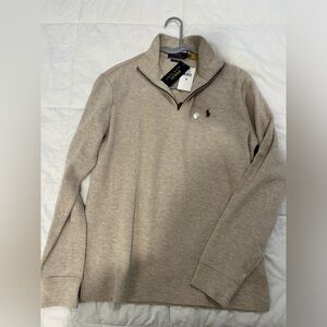 Ralph Lauren Quarter Zip Tan | Men’s S